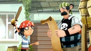 JIm verbringt gern Zeit mit seinem Piratenpapa.