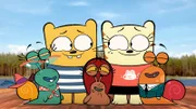 Ollie und Moon mit Stanleys Verwandtschaft