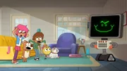 Klaus baut einen Computer, um das Gezanke der Familie beim neuen Computerspielen zu verhindern. Beim kleinsten Anzeichen eines Streites sperrt er das Spiel für eine Stunde. sperrt. Doch durch eine Fehlfunktion geht der Roboter plötzlich auf die Familie los.