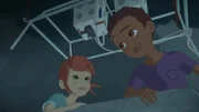 Harvey ist sehr beeindruckt, dass Zoé ihm trotz ihrer Angst vor Heißluftballons zu Hilfe gekommen ist.