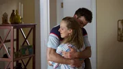 Actor Daniel Starrett (Trevor Lyons) and Actor Michele Ward (Shannon Mann) hugging