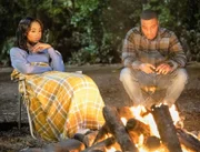 Greta Onieogou (Layla Keating), Daniel Ezra (Spencer James).