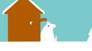 Der Braunbär hat sich gut vor dem Eisbären versteckt.