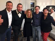 V.l.: Alois, Peter, Gastgeberin Katharina "Kathi", Graham und Sandra