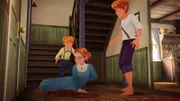 Tante Polly ist gestürzt und nun muss Tom den Haushalt übernehmen und sich um Sid kümmern.