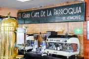 Espressomaschinen im „Gran Café de la Parroquia“, einem der beliebtesten Cafés in Veracruz, Mexiko.