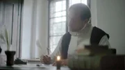 Nachstellung: Der Mathematiker Johannes Kepler schreibt einen Brief.
