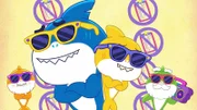 v.li.: Grandma Shark, Daddy Shark, Baby Shark, Grandpa Shark