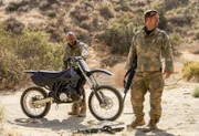 L-R: Special Agent Sam Hanna ( LL COOL J) and Special Agent G. Callen (Chris O'Donnell).