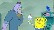 SpongeBob muss seine Milchshake-Lizenz erneuern.