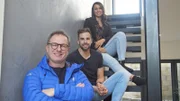 V.l. Marc Millar, Mike und Carly
