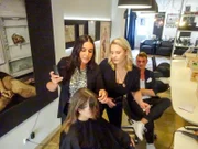 Kandidatin Alina beim Styling