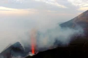Eruption des Vulkans Stromboli