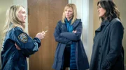 V.l.: Dr. Nicole Keller (Sarah Wynter), Detective Amanda Rollins (Kelli Giddish), Lieutenant Olivia Benson (Mariska Hargitay)