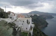 Fira, Santorini Häuser am Kraterrand.