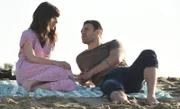 Shannon Diaz (Devin Kelley, l.); Eddie Diaz (Ryan Guzman, r,)