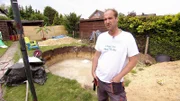 Heimwerkerfreund Heiko nimmt das Mammutprojekt 'Pool' in Angriff.