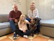 Hund Abbas mit Familie Mehrfels