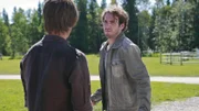 Blairs Freund Grant (Gregory Calderone, re) kehrt nach Heartland zurück und macht Ty (Graham Wardle, li) schwere Vorwürfe.