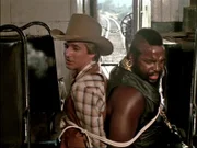 Carter hat Face (Dirk Benedict, li.) und B.A. (Mr. T, re.) geschnappt...