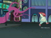 Die Anomalie sorgt für allerlei Chaos in Neu New York, was Zoidberg am eigenen Leib spüren muss ...