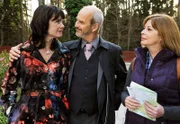 ARD STURM DER LIEBE FOLGE 1219, am Mittwoch um 15:10 Uhr im ERSTEN. Götz (Andreas Borcherding, M.) bekennt sich vor Richterin Strehle (Olivia Pascal, r.) zu Barbara (Nicola Tiggeler, l.).