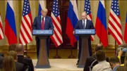 US-Präsident Donald Trump mit Russlands Präsident Wladimir Putin in Helsinki.