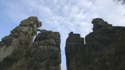 EXTERNSTEINE, GERMANY - Externsteine, a distinctive rock formation of up to 40 meters in height, was where Himmler liked having his SS men get in touch with their pagan ancestors.  (credit: FIC Singapore)