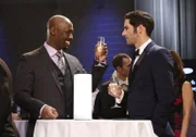 L - R: DB Woodside, Lucifer Morningstar (Tom Ellis)