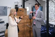 Ringo (Timothy Boldt) triumphiert, als Patrizia (Miriam Lahnstein) durch seine Aktion die Worte fehlen.