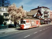 Die Straßenbahn Gmunden - die kürzeste Straßenbahn der Welt, nur 2,7 Kilometer lang.
