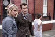 BILLIE PIPER as Rose, DAVID TENNANT as The Doctor