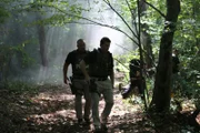 Polizisten suchen nach Mordverdächtigen