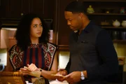 Macy Vaughn (Madeleine Mantock, l.); Galvin Burdette (Ser'Darius Blain, r.)