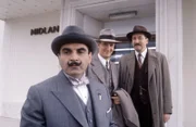 David Suchet (Hercules Poirot), Hugh Fraser (Captain Haistings), Philip Jackson (Chief-Inspector Japp).