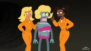 Klappt Leelas Plan, Bender (M.) per Verkleidung die Wachen ablenken zu lassen?; Klappt Leelas Plan, Bender (M.) per Verkleidung die Wachen ablenken zu lassen?
