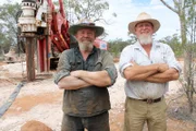 Opal hunters Peter and Mick.