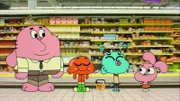 v.li.: Richard, Darwin, Gumball, Anais