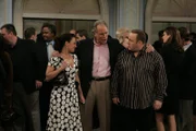 L-R: Carrie Heffernan (Leah Remini),  Mr. Dugan (John Getz), Doug Heffernan (Kevin James)
