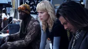 Das Leverage-Team ermittelt in einem emotionalen Fall. Von links: Alec Hardison (Aldis Hodge), Parker (Beth Riesgraf) und Eliot Spencer (Christian Kane).