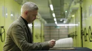 LONDON - Sam at the National Archives. He is searching for a report by a lieutenant named Frederick Hartt who was a member of the Monuments Men.  )(photo credit: Fox International Channels Singapore/Fox International Channels Singapore/Ossian Bacon)