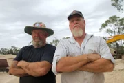 Opal hunters Peter and Mick.