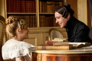 L-R: Ann Walker (Sophie Rundle) and Anne Lister (Suranne Jones)