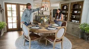 Hosts Chip and Joanna Gaines stage the newly renovated Severns home, as seen on Fixer Upper.