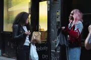 L-R: Terry (Weruche Opia) and Arabella (Michaela Coel)