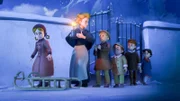 "Heidi 3D", "Das alte Gutshaus." Seit Tagen schneit es, deshalb können Heidi und Großvater die Alm nicht verlassen. In einem Schrank findet Heidi ein Foto von sich und ihren Eltern, das im alten Haus im Dörfli aufgenommen wurde. Großvater erklärt ihr, dass sie dort früher alle zusammen gelebt haben. Doch jetzt will er von diesem Ort und den Geschichten von damals nichts mehr wissen. Als es aufgehört hat zu schneien und die Sonne scheint, kann Heidi endlich raus, um die Großmutter zu besuchen.Danach fährt sie mit dem Schlitten zur Schule, um Peter von der Schule abzuholen. Durchs Fenster beobachtet Heidi, wie Theresa und Karl Peter beim Lehrer anschwärzen. Doch es gelingt ihnen nicht, sondern die beiden werden zu Strafarbeiten verdonnert. Dafür wollen sich Theresa und Karl rächen.Peter flüchtet mit Heidi in das alte, verlassene Haus, in dem einmal ihre Familie gelebt hat und wo es nun angeblich spuken soll. Es folgt ein aufregendes Versteckspiel der Vier, das für Theresa bitter endet. Sie hat die Zeit aus den Augen verloren und war nicht pünktlich zu Hause. Frau Keller, ihre Mutter steht plötzlich sehr erbost vor ihr und den anderen Kindern. Allen ist klar, Theresa bekommt großen Ärger.Heidi beginnt zu verstehen, wie die Menschen zu dem werden, was sie sind.