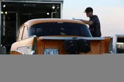 Jeff Lutz's 57 Chevy on race night.