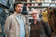 (v.li.): Brandmeister Klenk (Matthias Hack), Pius Sund (Simon Schwarz)