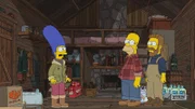 (v.l.n.r.) Marge; Homer; Ned Flanders