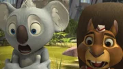 Mit großem Schrecken bekommen Blinky und Eddie mit, wie Jacko von Menschen gefangen wird.